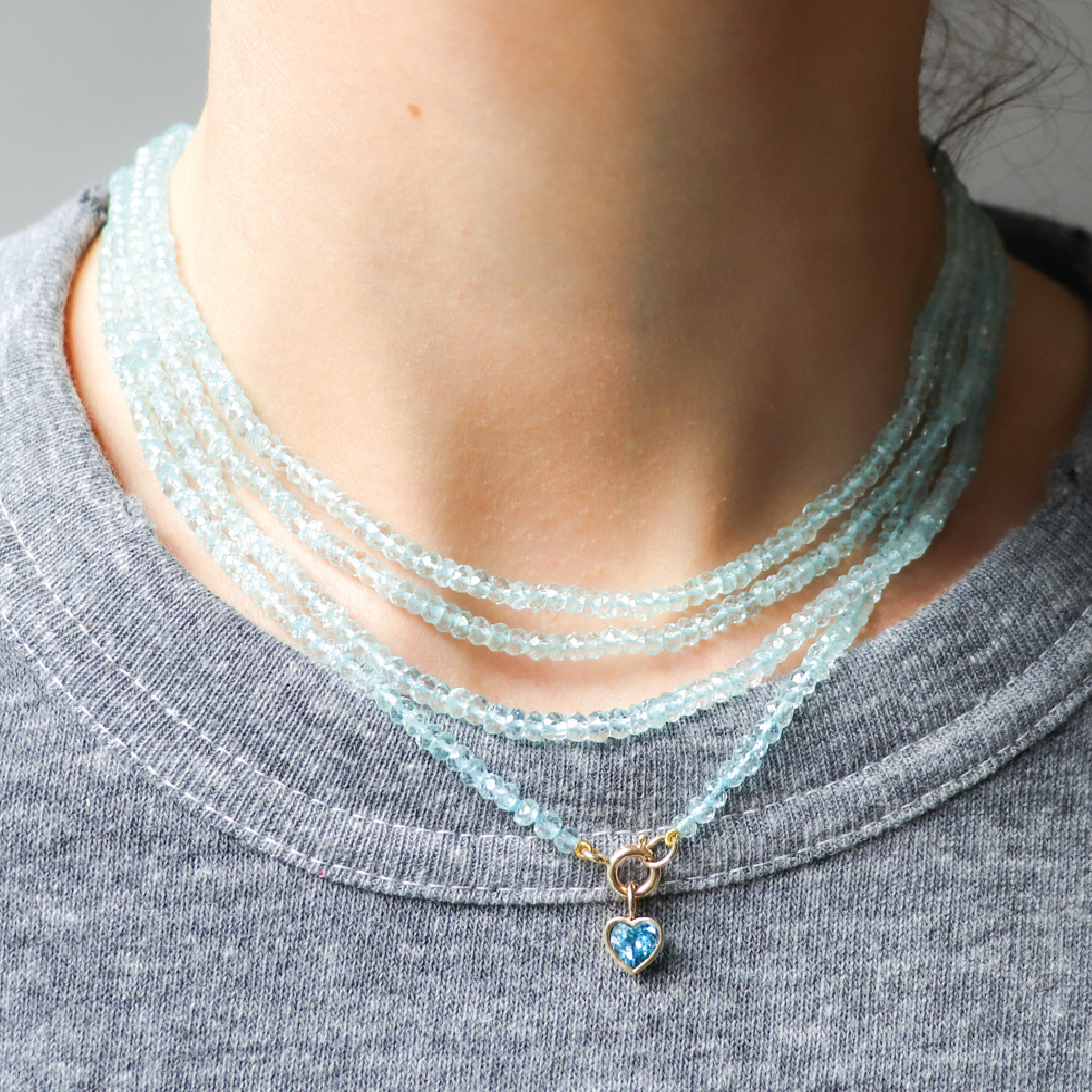 Aquamarine Strand Necklace